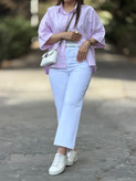 شلوار جین زنانه مدل کراپ استریت کد