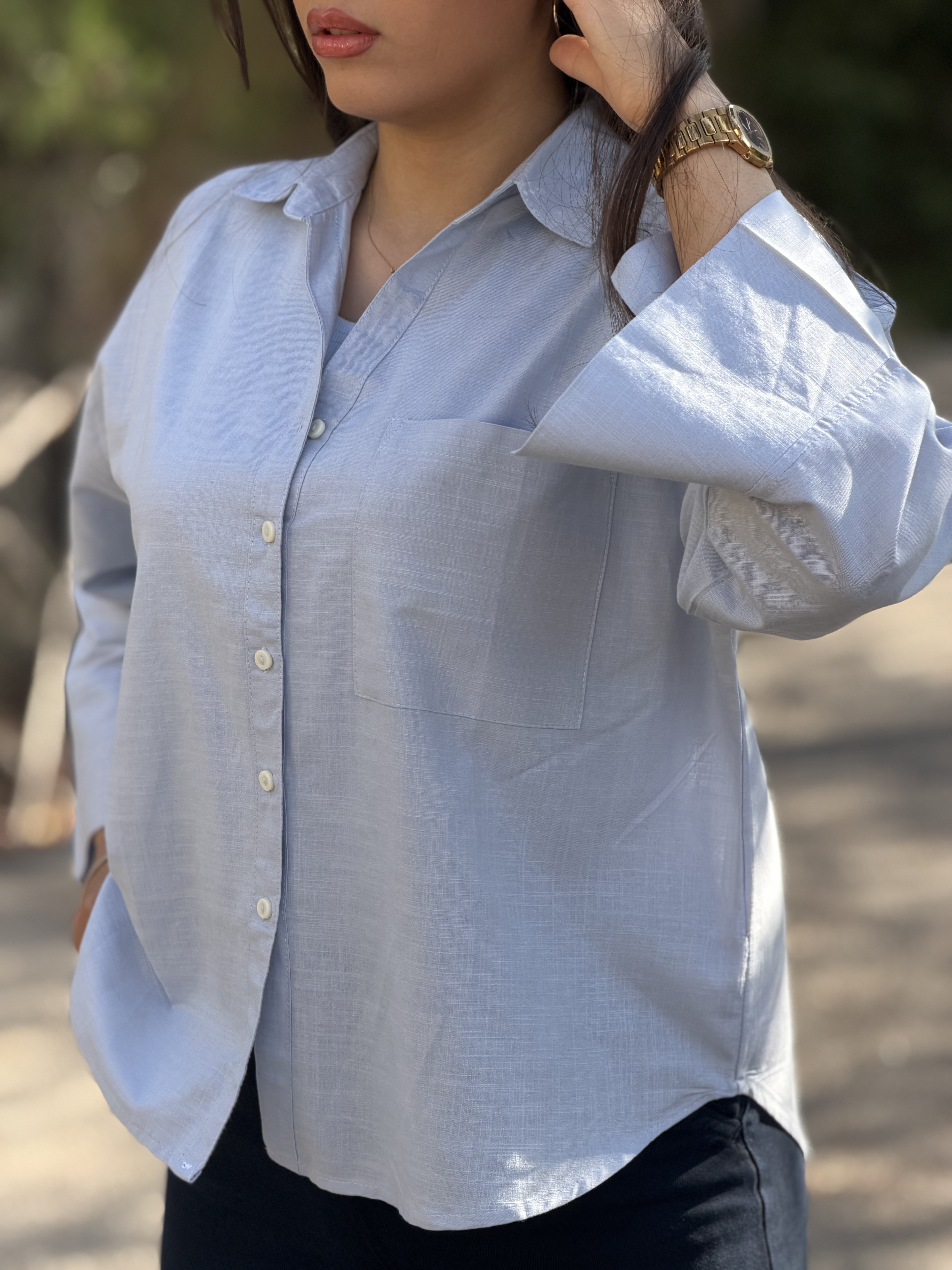 شومیز لینن ابی