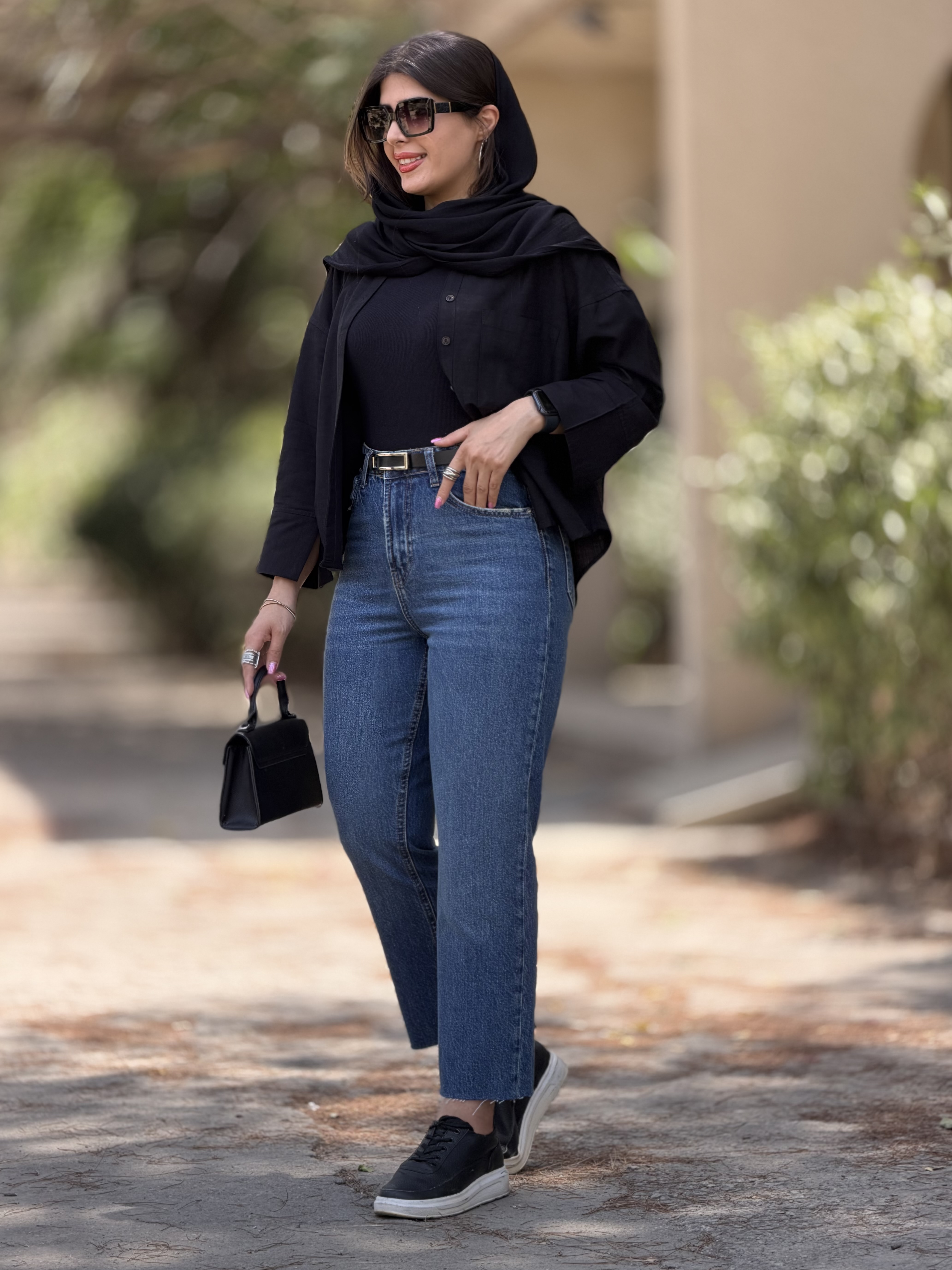 شلوار جین زنانه مدل کراپ استریت کد ۲۴۳۴۴